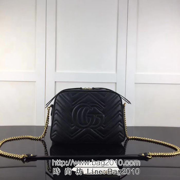 GUCCI古馳原單 新款專櫃品質原單貨實物實拍 443499 克色鏈條單肩斜挎包 HY1220